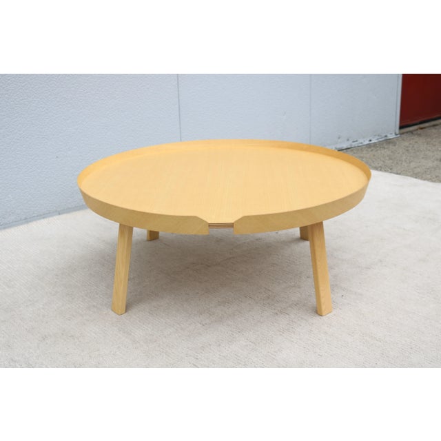 2020s Scandinavian Modern Thomas Bentzen for Muuto Around Extra Large Oak Coffee Table For Sale - Image 5 of 12