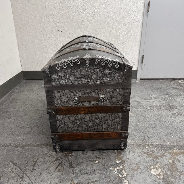 Late 19th Century Dome Top Steamer Trunk, 19th Century For Sale - Image 5 of 12