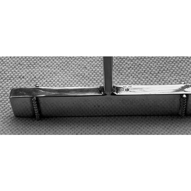 Metal Mid-Century Royal Hickman Danish Modern Silver Plated Copper Corkscrew For Sale - Image 7 of 9