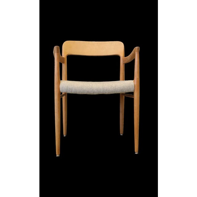 Niels møller's fantastic armchair, model 56 in solid oak. a wonderfully beautiful designed armchair in absolute top class...