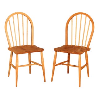 Mid-Century Modern Elm and Beech Chairs from Ercol, 1950s, Set of 2 For Sale