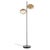 Matt Black Berlin 323 Floor Lamp with Glass by Christophe Pillet for Oluce For Sale - Image 3 of 8
