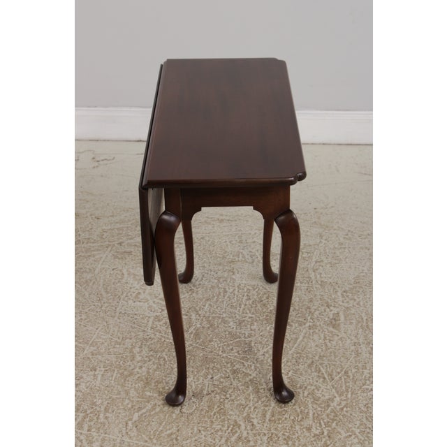Kittinger Kittinger Colonial Williamsburg Wf 1220 Mahogany Drop Leaf Side Table For Sale - Image 4 of 14