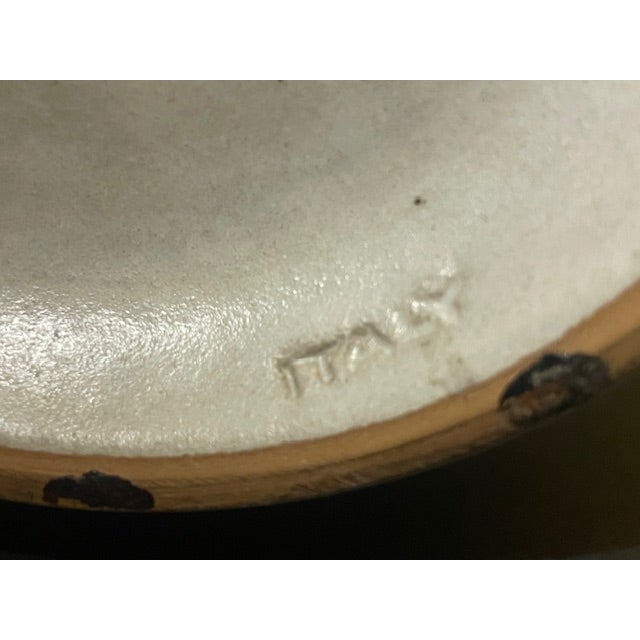 White 1960s Mid-Century Modern Alvino Bagni for Raymor Earthtone Drip Glaze Ceramic Vase - 10 For Sale - Image 8 of 17