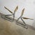 Metal Vintage Scandinavian Modern Erik Magnussen Z Down Folding Chairs by Torben Orskov Denmark, a Pair For Sale - Image 7 of 13