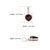 Carat&Her Crimson Ember 4.93 Ct Trillion Cut Garnet Pendant in 925 Sterling Silver For Sale - Image 9 of 12