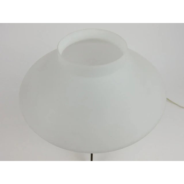 Metal Opalescent Glass Lamp, 1960s For Sale - Image 7 of 9