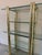 Milo Baughman Vintage Italian 1980s Brass & Glass Étagère For Sale - Image 4 of 6