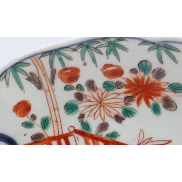 Circa 1880 Japanese Shaped Imari Porcelain Plate For Sale - Image 4 of 6