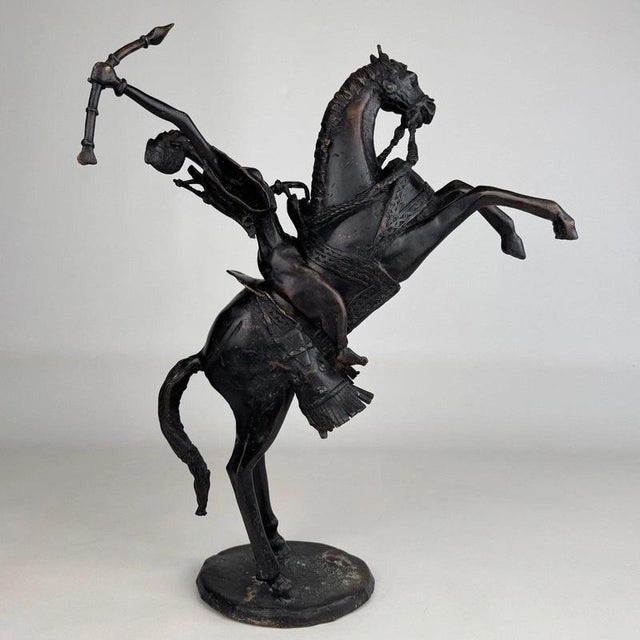 19th Century European Bronze Figural Sculpture of an African Horseman For Sale - Image 6 of 13