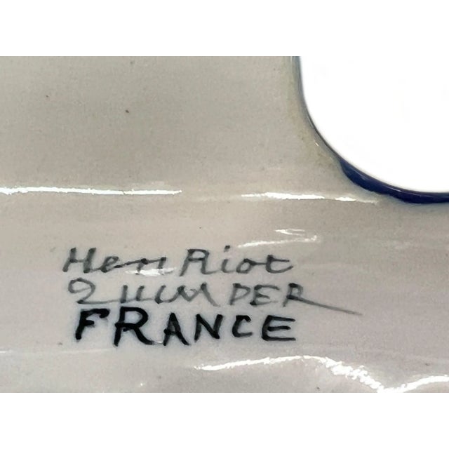 Early 20th Century Early 20th Century French Henriot Quimper Inkwell For Sale - Image 5 of 6