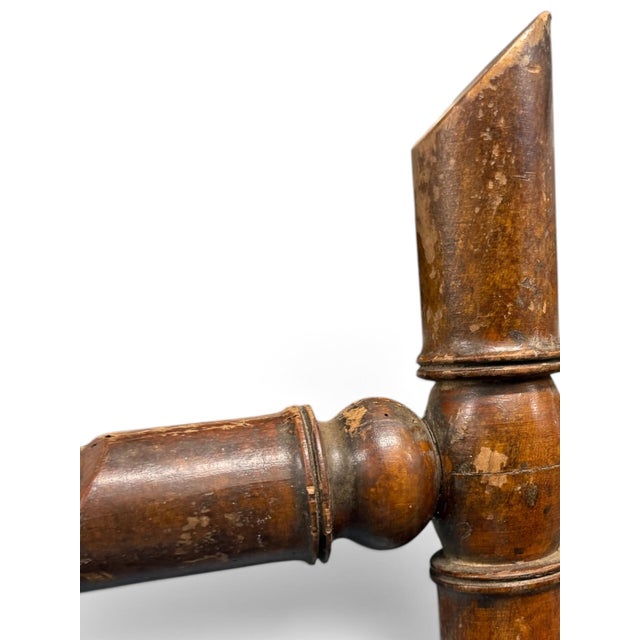 1900 Antique French Faux-Bamboo Mirror Acquired in L’Isle-Sur-La-Sorgue For Sale In Phoenix - Image 6 of 7