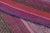Textile Vintage Frazada Square Kilim in Vibrant Polychrome Striped Pattern - Rug & Kilim For Sale - Image 7 of 7