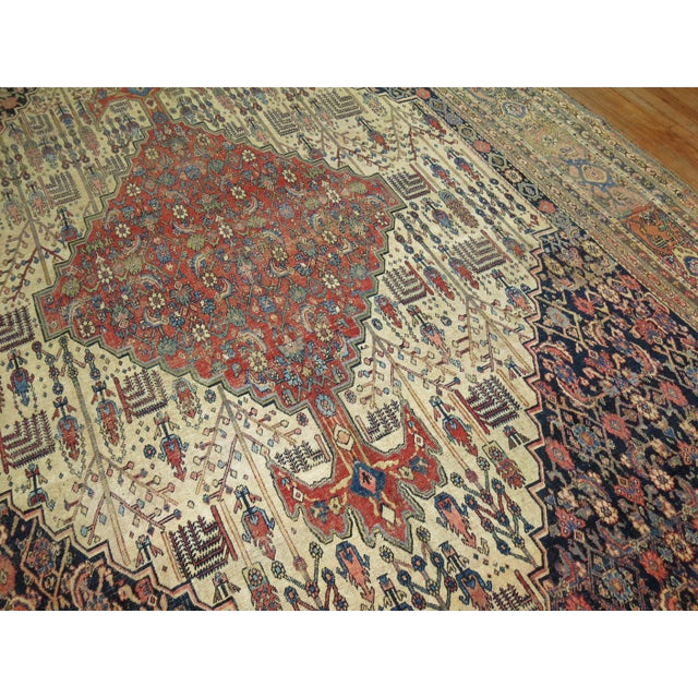 Early 20th Century Zabihi Collection Tribal Persian Bidjar Rug For Sale - Image 4 of 6