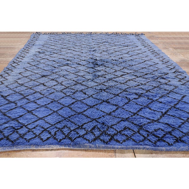 Vintage Beni M'Guild Moroccan Rug, 05'10 X 09'03 For Sale - Image 9 of 10