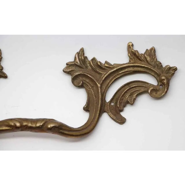 French Provincial style antique brass surface mount drawer pull. These pulls do not have a “center to center” but 6 very...