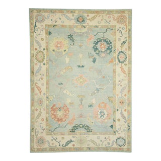 Turkish Oushak Rug 9'4" x 13' For Sale