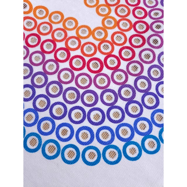 1960s Curve Middle Textile by Verner Panton for Mira-X, 1960s For Sale - Image 5 of 9