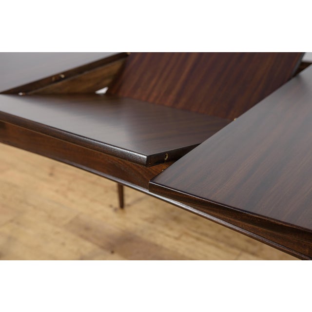 Brown Mid-Century Mahogany Extending Dining Table by White & Newton, United Kingdom, 1960s For Sale - Image 8 of 18