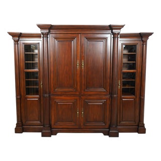 Sligh Large Cherry Home Theater Entertainment Unit For Sale