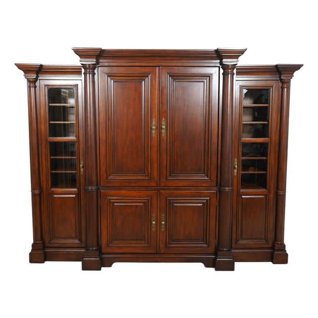Sligh Large Cherry Home Theater Entertainment Unit For Sale