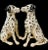A rare pair of Royal Doulton Dalmatian made in England in perfect condition a collector sets. Porcelain made gorgeous to...