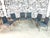 Dimensions: H 32.2” x W 19” x SD 16.3” x SH 19” Set of 6 B&B Italia Melandra dining chairs designed by Antonio Citterio,...