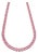 Elegant 18k Gold Necklace With Pink Sapphire, New Design For Sale