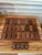 Vintage Mid-Century Inlaid Wood & Brass Tabletop Game Set Backgammon, Chess, Dominoes, Dice , Made in England For Sale - Image 9 of 17