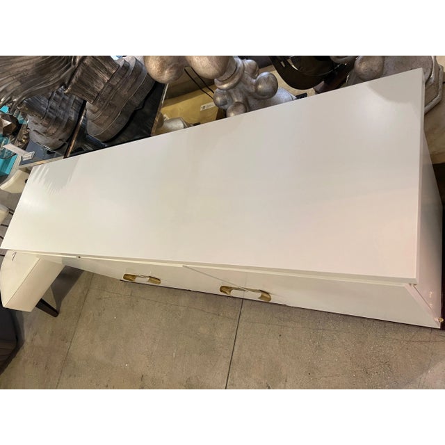White Tommi Parzinger Originals 1960 American Mid-Century Sideboard Cabinet For Sale - Image 8 of 13
