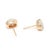 Stones: opal, 2 oval cab 7.6 x 6 mm Length: 9.2 mm Width: 6 mm Weight: 1.3 dwts. / 2 grams Stamps: "750" SKU: E4057 A...