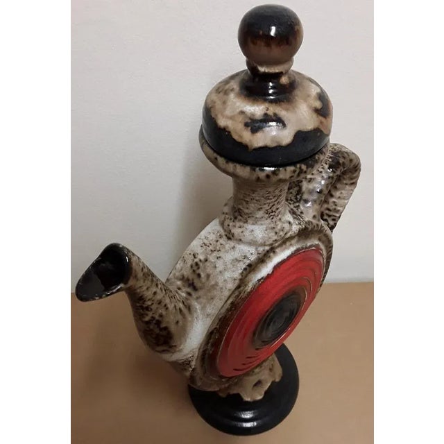 Vintage German Fat Lava Style Ceramic Vase from Dümler & Breiden, 1970s, in Good conditions. Designed 1970 to 1979 This...