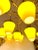 Large Contemporary Brass Chandelier Yellow Murano Glass Cup, Italy For Sale - Image 11 of 12