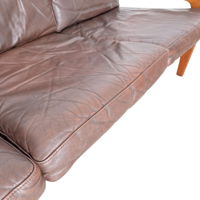 Brown Mid-Century Sofa by Arne Wahl Iversen for Komfort For Sale - Image 8 of 11