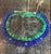 Metal Mini Cleopatra Malachite Collar Necklace With Diamonds & 14k Gold For Sale - Image 7 of 9