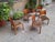 Wood Vintage Chairs in Light Wood and Fabric Seat with Curved Backrest, 1960s, Set of 5 For Sale - Image 7 of 12
