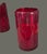 Late 20th Century Hand Crafted in Mexico Red Art Glass Tumblers Water Ice Tea Glasses - Set of Six For Sale - Image 4 of 9