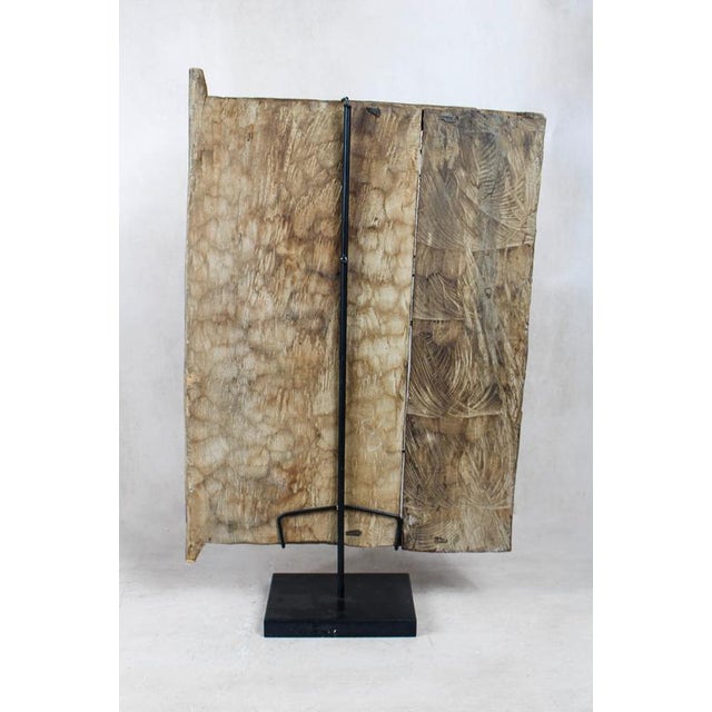 Dogon Granary Door on Stand For Sale - Image 4 of 5