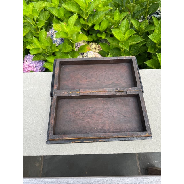 Mid 20th Century Hand Painted Anglo-Indian Wooden Box For Sale In New York - Image 6 of 9