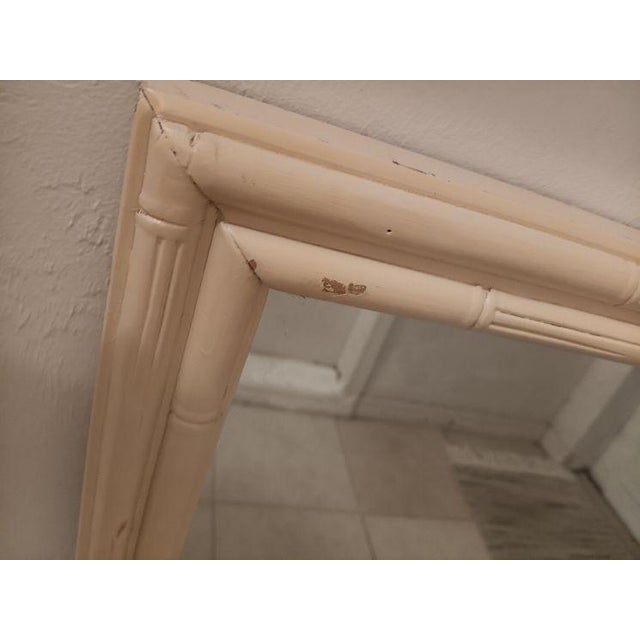 Hollywood Regency Wall Mirror Ivory Color For Sale In Naples, FL - Image 6 of 6