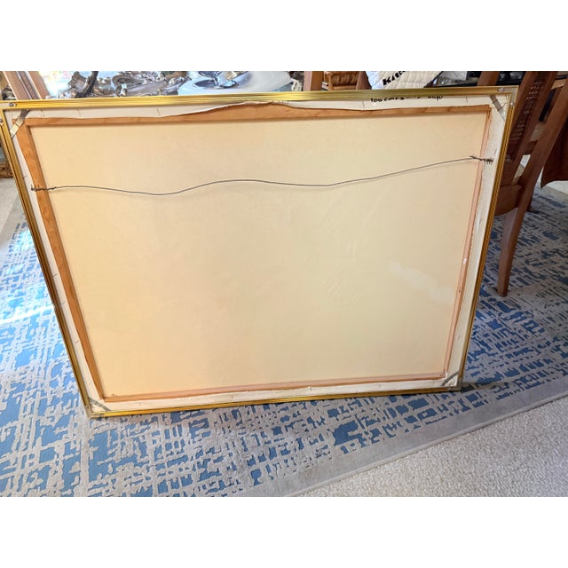 Postmodern 1989 Monumental Impasto Acrylic Toucan Painting by Walcott - Postmodern Palm Beach Regency For Sale - Image 3 of 11