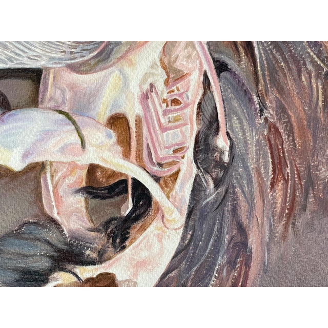 Patric Coogan Still Life Bird Gouache Ion Board For Sale In San Francisco - Image 6 of 7