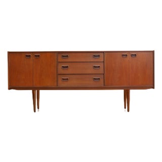 Mid Century 1960s Danish Teak Credenza For Sale