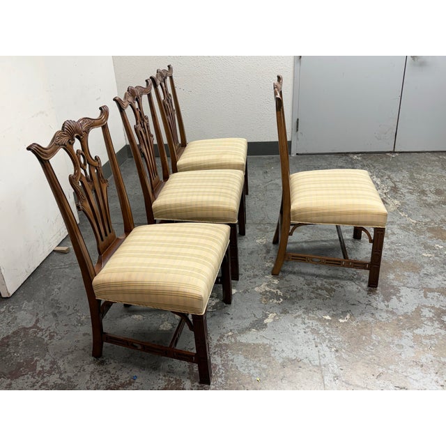 Burton Ching Chippendale Dining Chairs, Set of Four For Sale - Image 4 of 12
