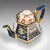 1900s Victorian Antique Imari Pattern Teapot, English, Ceramic, Decorative Tea Kettle For Sale - Image 6 of 11