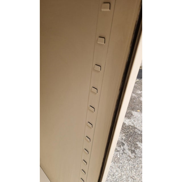 White White Iron Storage Cabinet with Shutter, 1950s For Sale - Image 8 of 14