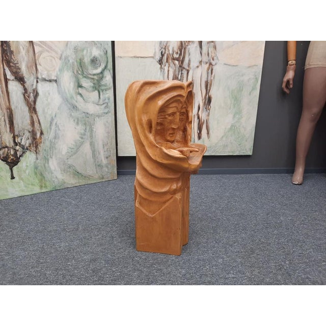 Anthroposophical Basswood Sculpture in the Dornach Style, 1940s For Sale - Image 6 of 12