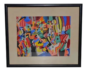 Everett Charles Boyd "Mardi Gras" Original Abstract Watercolor