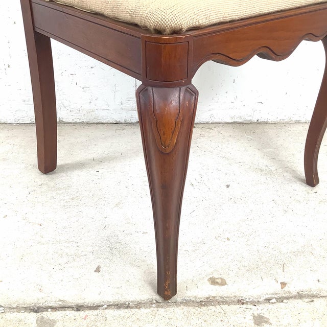 Queen Anne Style Side Chair With Needlepoint Seat For Sale - Image 9 of 12