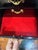 VTG Korean Hwagak Ox Horn Jewelry Box Chest Reverse Painted W/Butterfly Key For Sale - Image 4 of 10